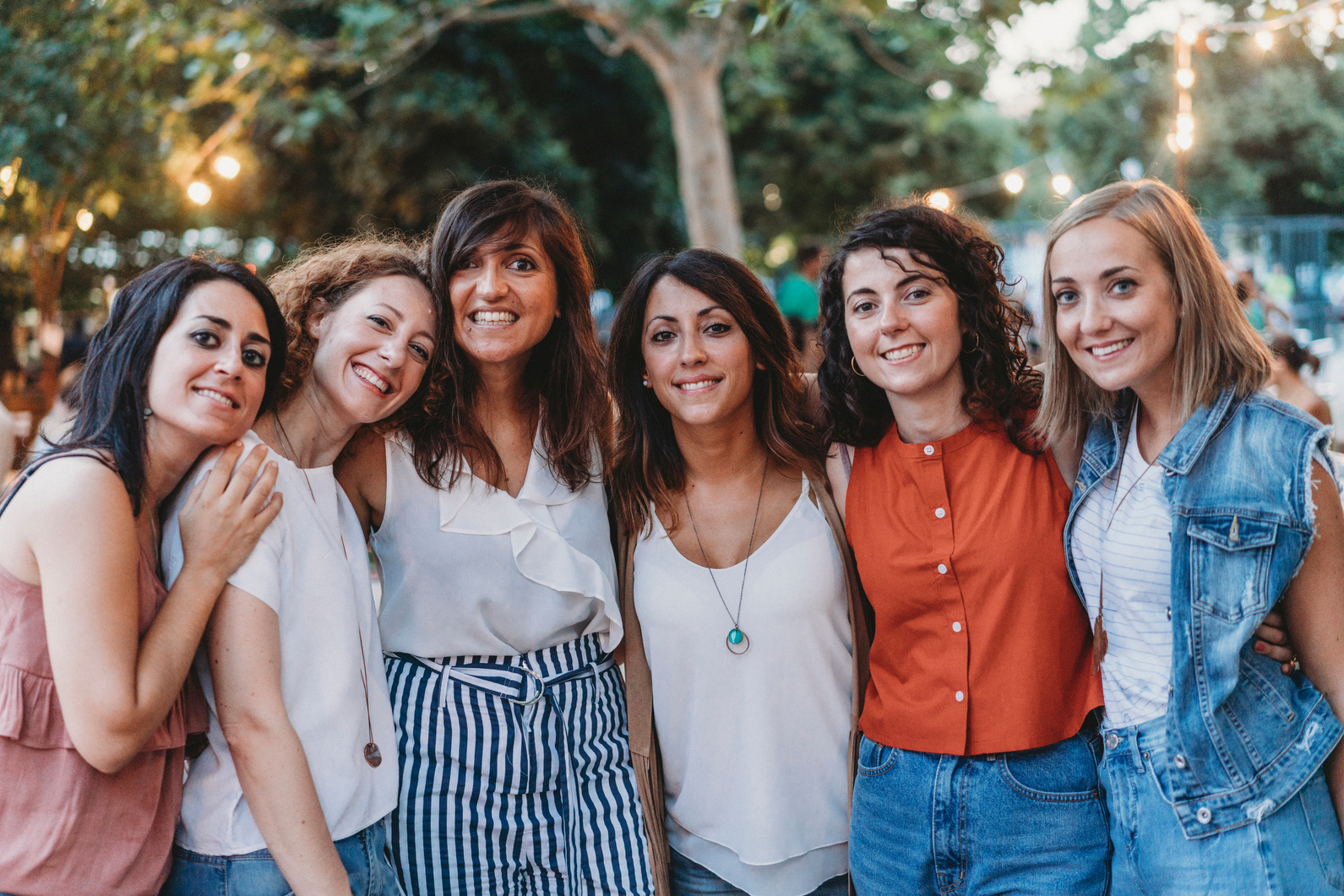 Group photo of six women friends